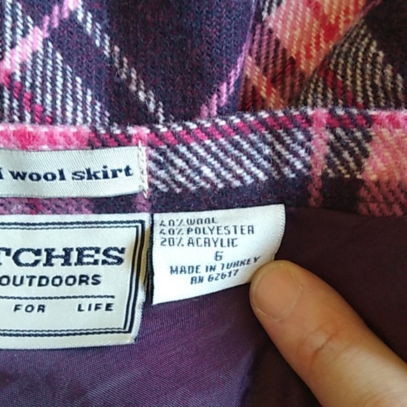 Britches pink bias cut wool skirt size 6 NWOT - Picture 9 of 10